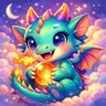 Vibrant and diverse stylized avatar featuring a colorful abstract character with unique shapes and expressive colors, perfect